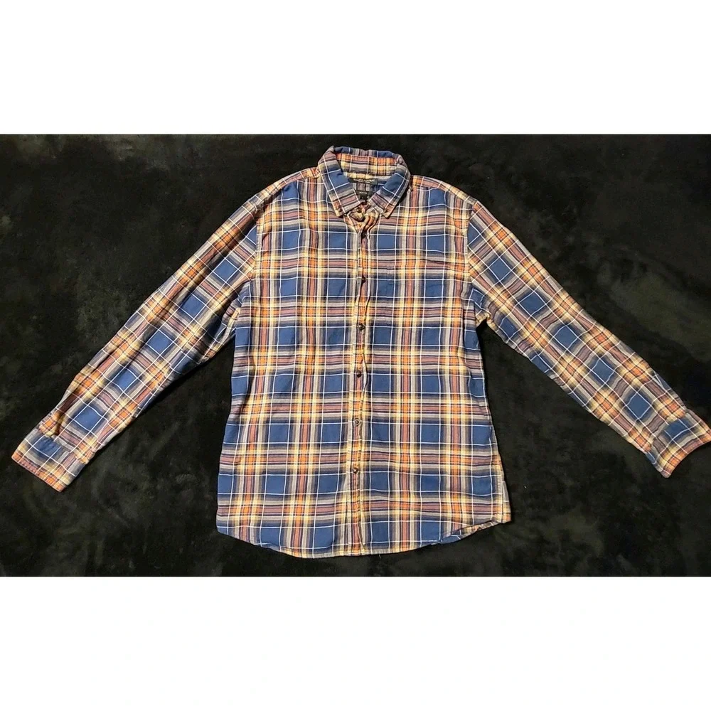 Banana Republic Men's Button Down Luxe Flannel Slim Fit Size L